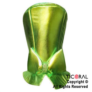 SOMBRERO GALERON METAL LISO CON MOO VERDE MANZANA x 1